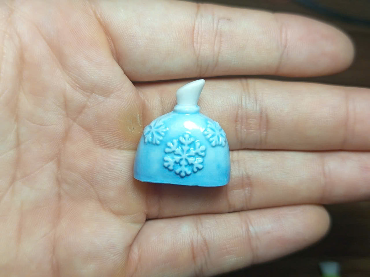 Miniature Perfume Bottle Porcelain Fève Figurines – Vintage French Collectible Set of 8