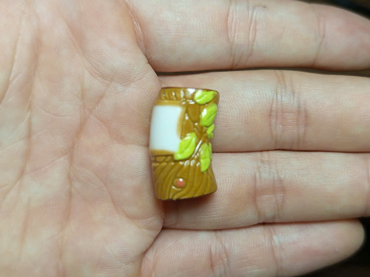 Miniature Perfume Bottle Porcelain Fève Figurines – Vintage French Collectible Set of 8