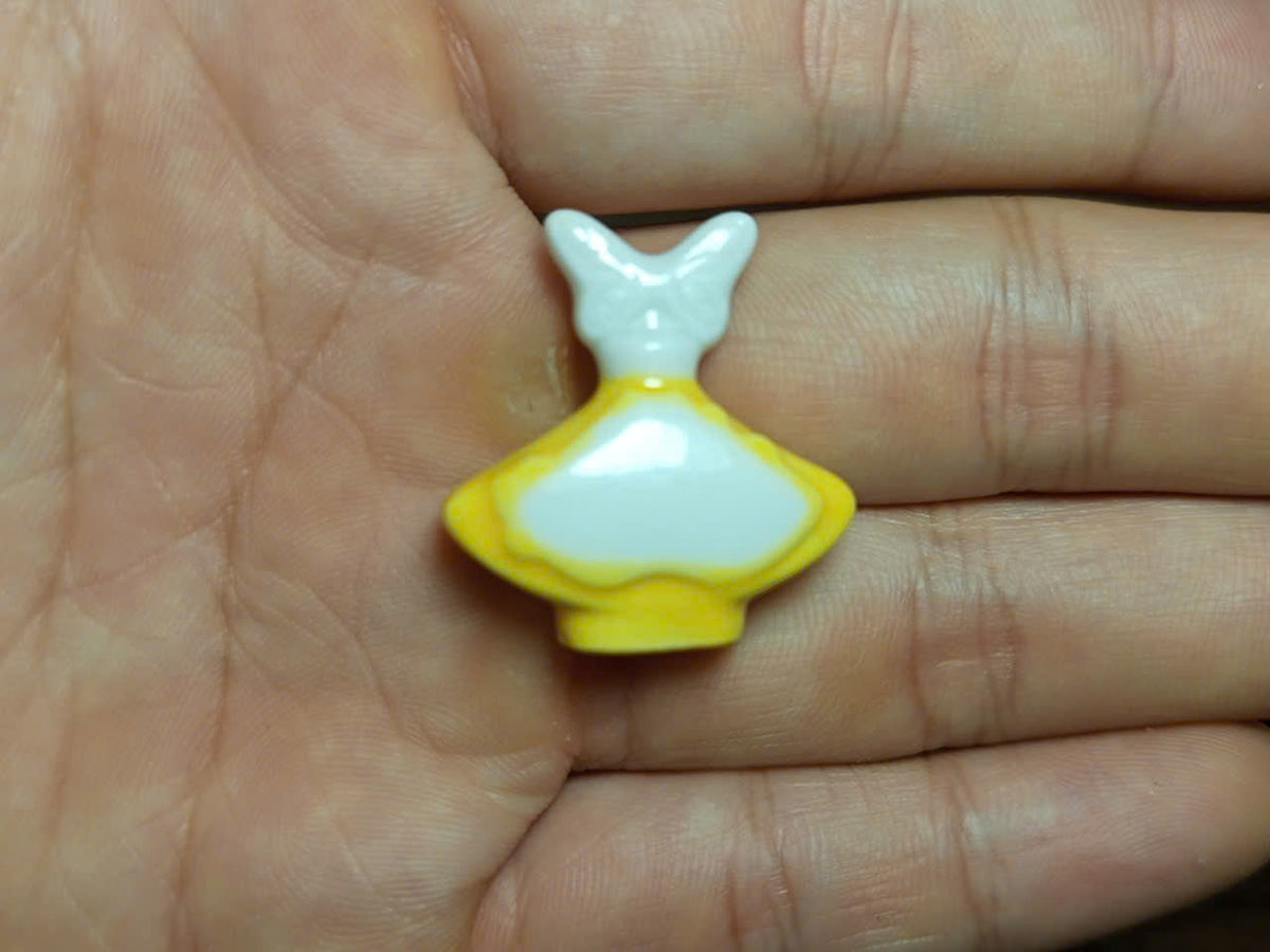 Miniature Perfume Bottle Porcelain Fève Figurines – Vintage French Collectible Set of 8