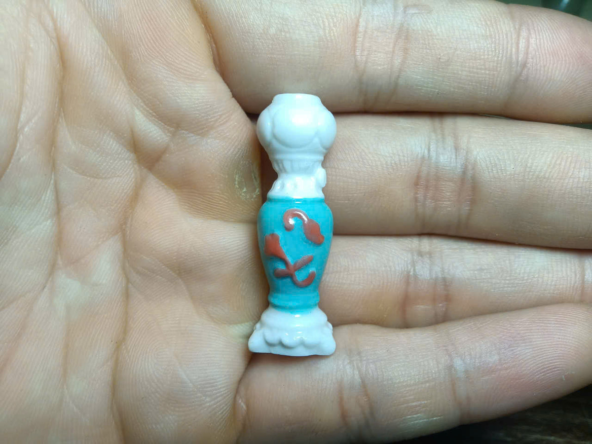 Handcrafted Ceramic Miniature Lamp – Collectible Tiny Décor Figurine (Sold Individually)