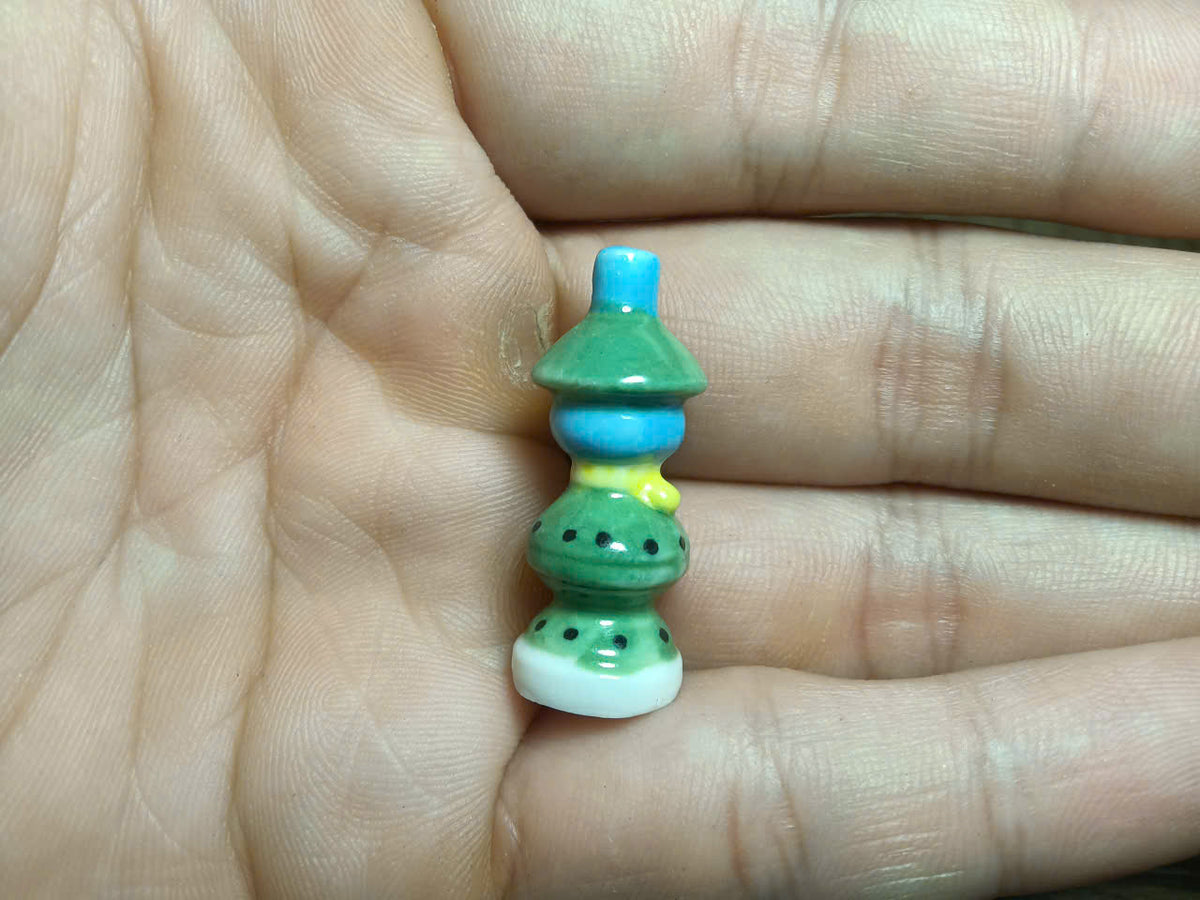 Handcrafted Ceramic Miniature Lamp – Collectible Tiny Décor Figurine (Sold Individually)