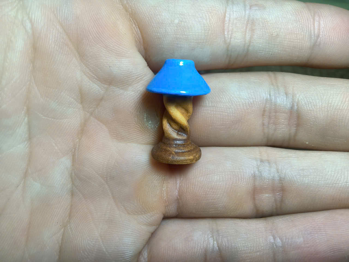 Handcrafted Ceramic Miniature Lamp – Collectible Tiny Décor Figurine (Sold Individually)