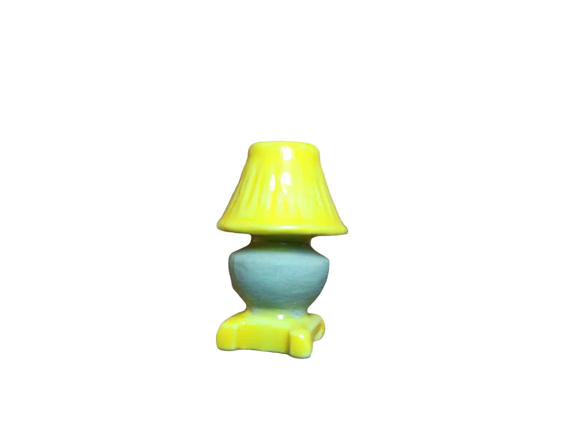 Handcrafted Ceramic Miniature Lamp – Collectible Tiny Décor Figurine (Sold Individually)