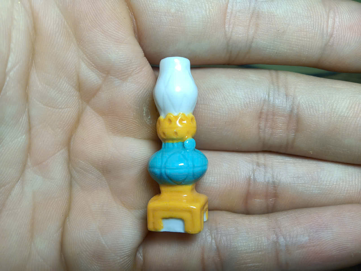 Handcrafted Ceramic Miniature Lamp – Collectible Tiny Décor Figurine (Sold Individually)