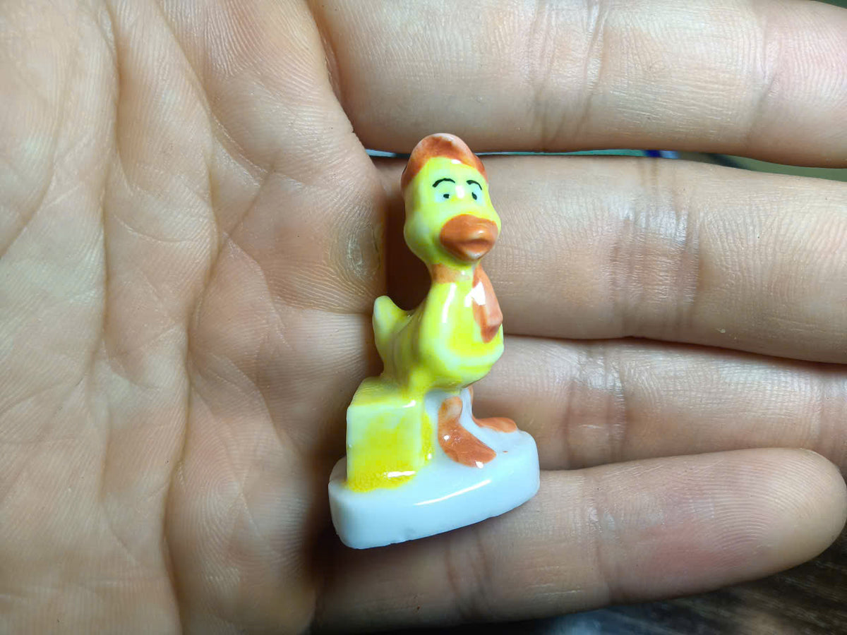 Handcrafted Ceramic Duck Fève Miniature – Collectible Bird Figurine (Sold Individually)