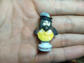 French Historical Figures Ceramic Fève Miniature – Hand-Painted Bust Collectible (Sold Individually)