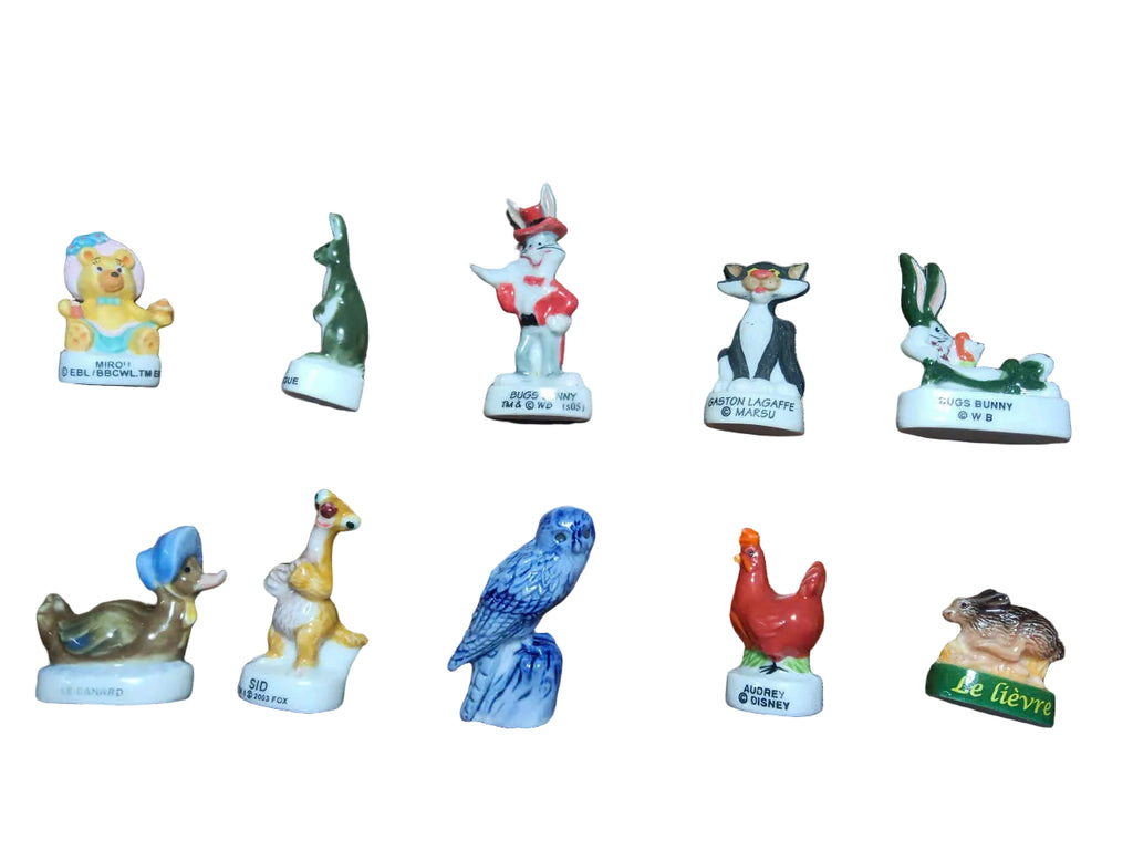 Mixed Characters Porcelain Fève – Single Piece | Hand-Painted Collectible Figurine
