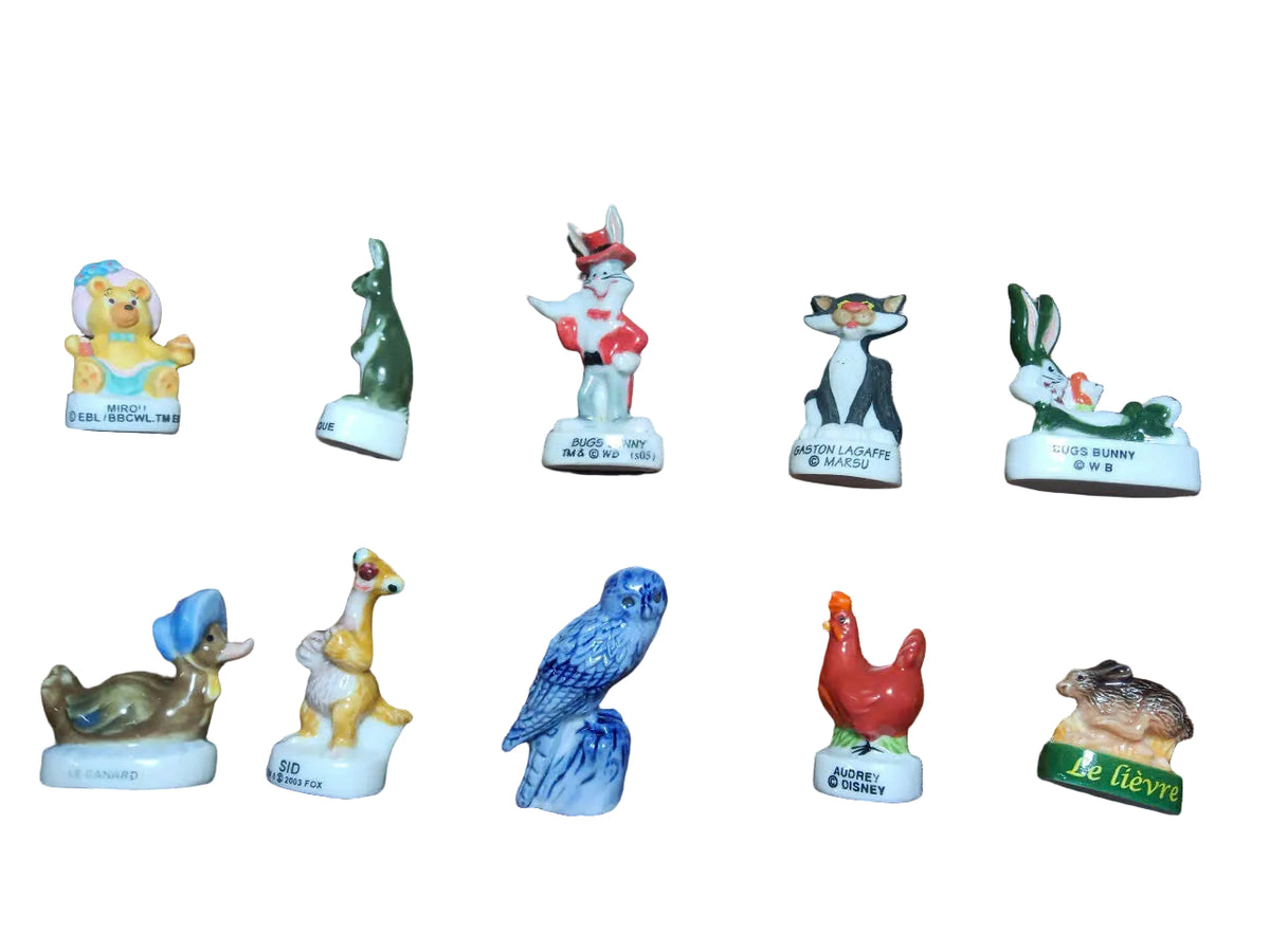 Mixed Characters Porcelain Fève – Single Piece | Hand-Painted Collectible Figurine