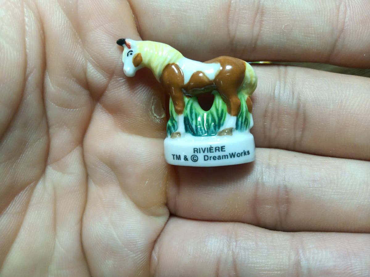 Horse & Equine Porcelain Fève – Single Piece | Hand-Painted Collectible Figurine