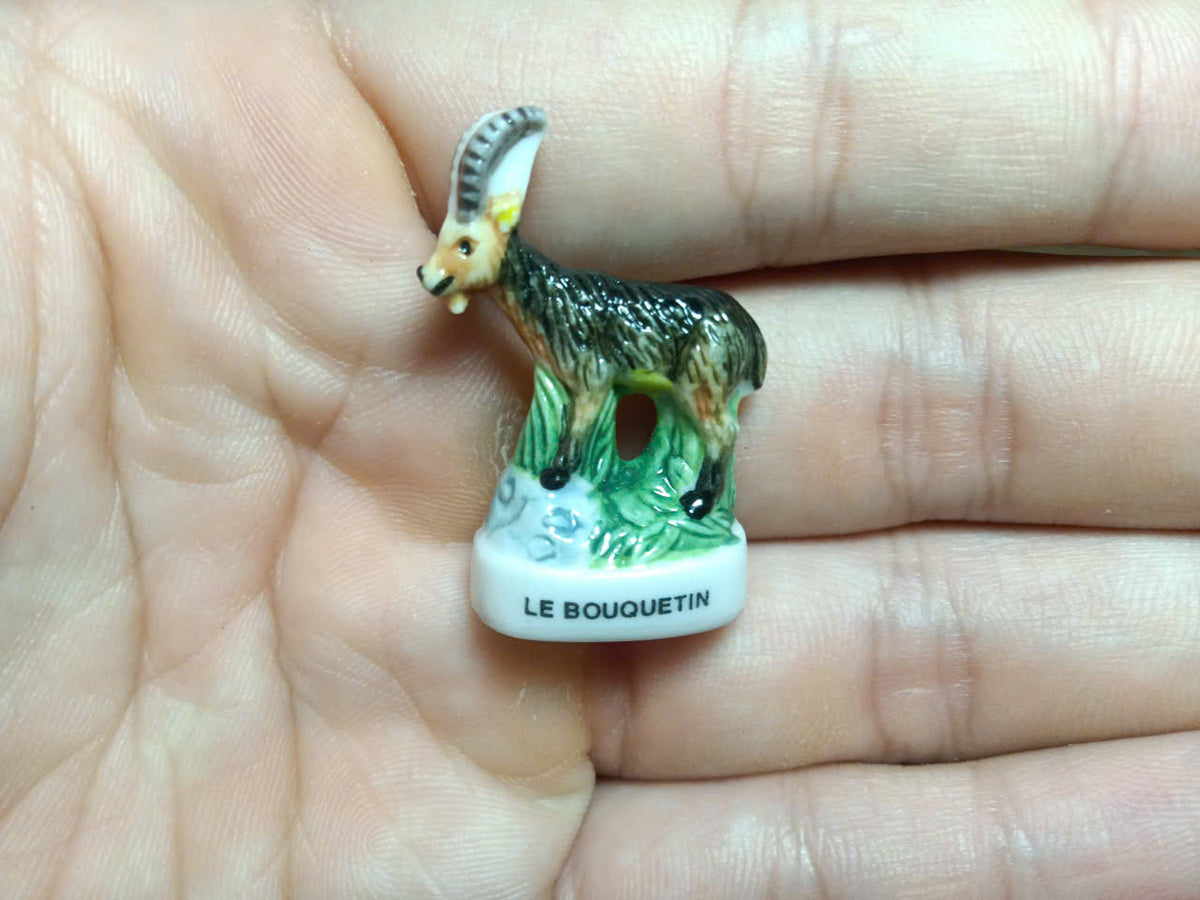Mountain & Grassland Animals Porcelain Fève Set – 10 Pieces