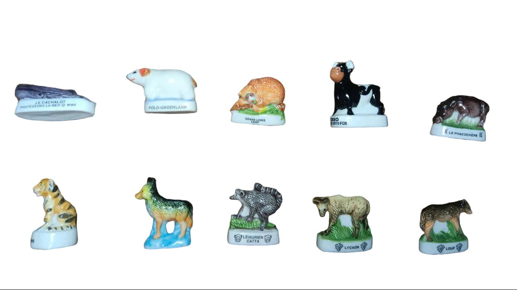 WWF Wildlife Porcelain Fève Set – 10 Pieces