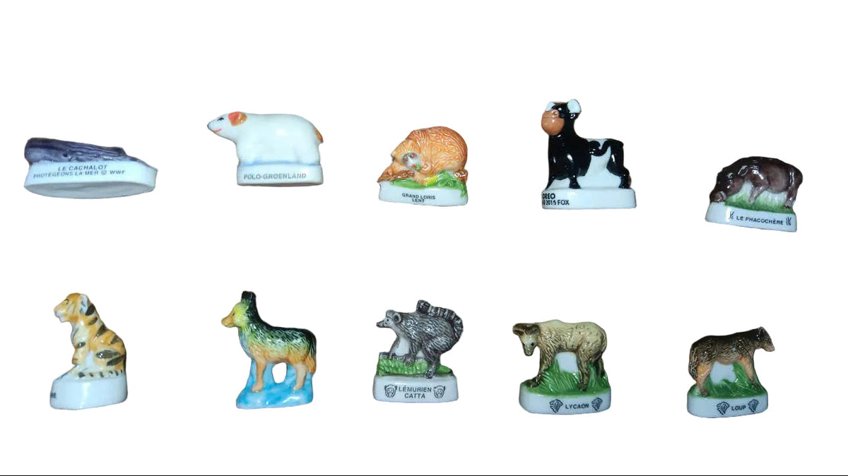 WWF Wildlife Porcelain Fève Set – 10 Pieces