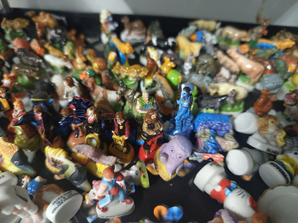 Vintage French Ceramic Feves Blind Box - Random Porcelain Miniatures Scoop Lot