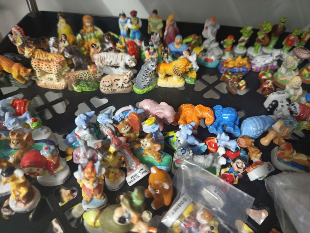 Vintage French Ceramic Feves Blind Box - Random Porcelain Miniatures Scoop Lot