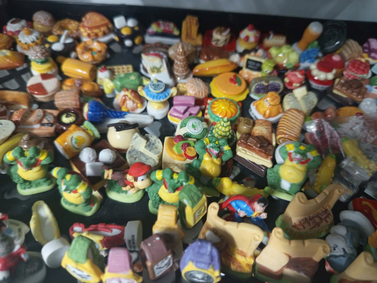Vintage French Ceramic Feves Blind Box - Random Porcelain Miniatures Scoop Lot