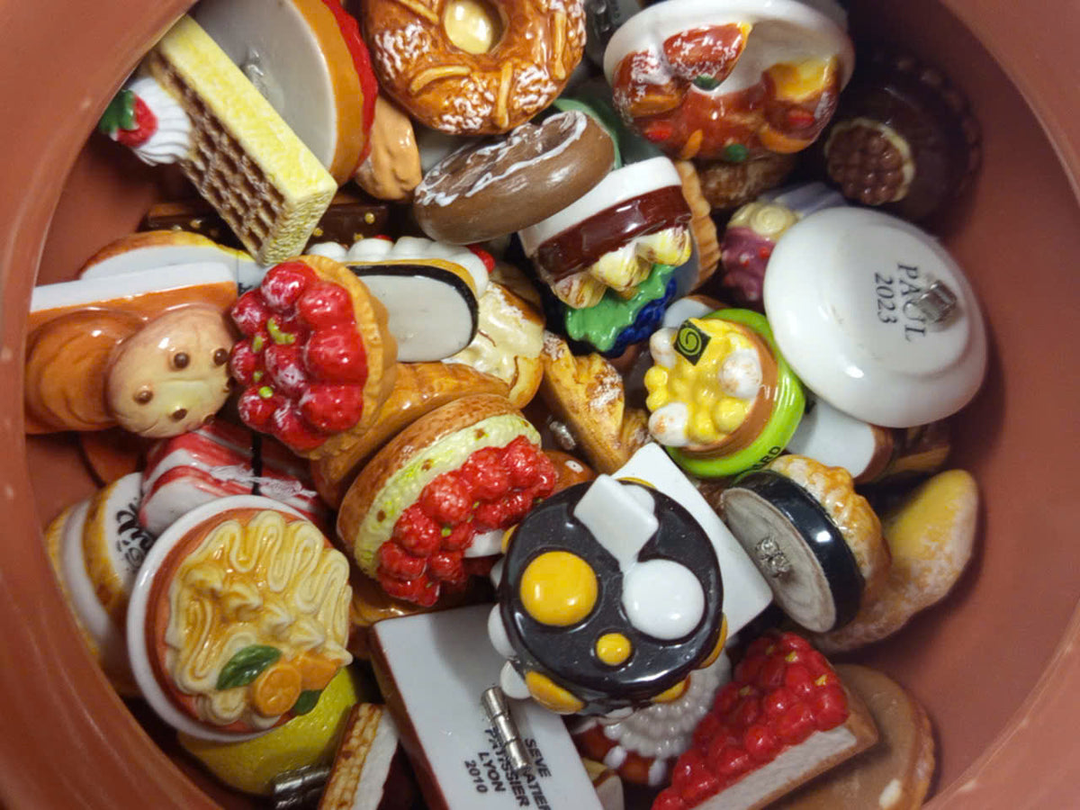Vintage French Ceramic Feves Blind Box - Random Porcelain Miniatures Scoop Lot