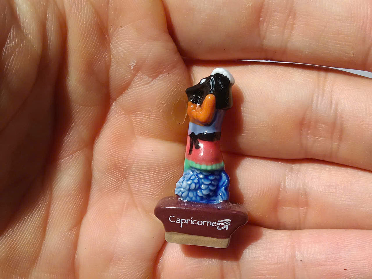 French Fève Egypt Set – Hand-Painted Porcelain Miniatures (10 Pieces)