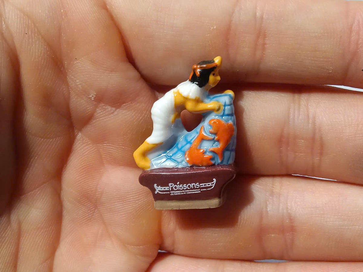French Fève Egypt Set – Hand-Painted Porcelain Miniatures (10 Pieces)