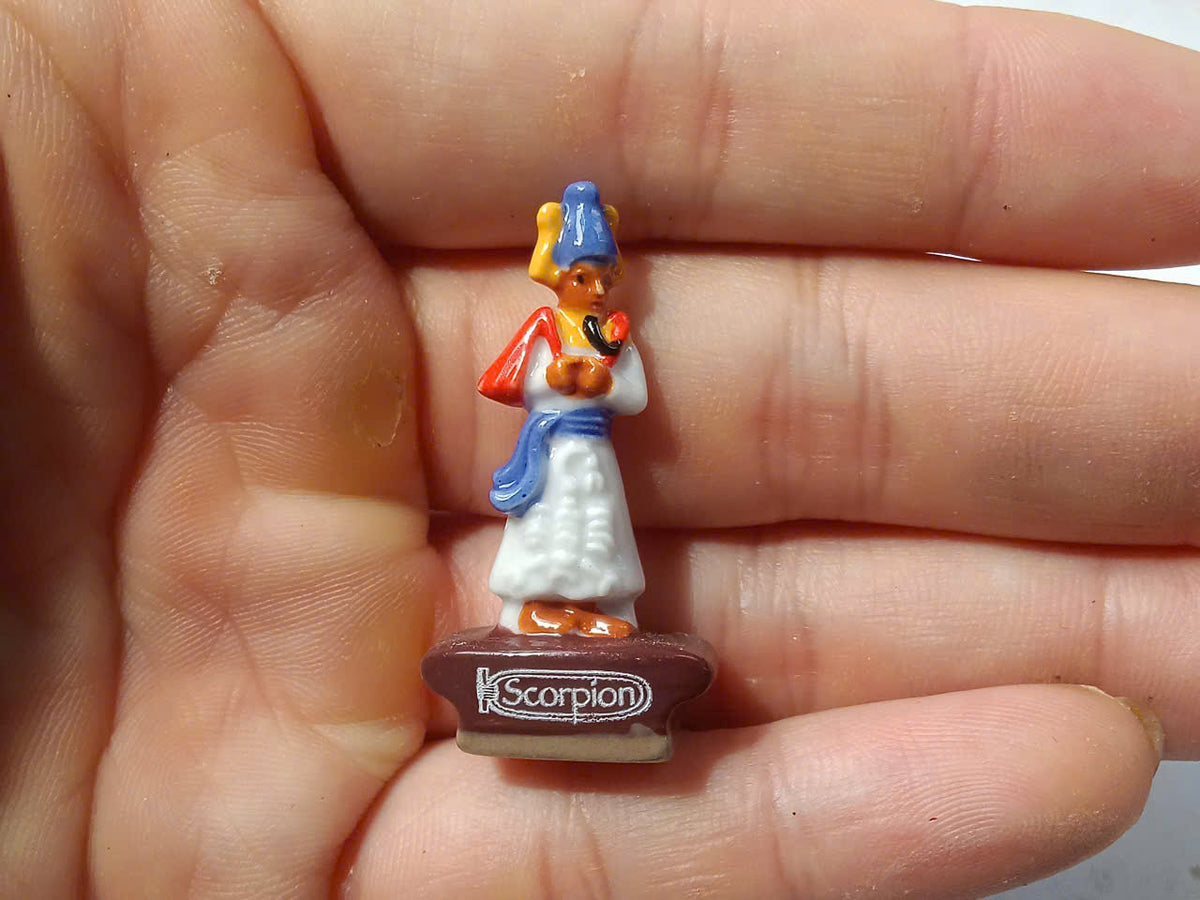 French Fève Egypt Set – Hand-Painted Porcelain Miniatures (10 Pieces)