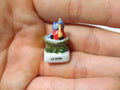 French Hippo Fève Set – Hand-Painted Porcelain Miniatures (7 Pieces)