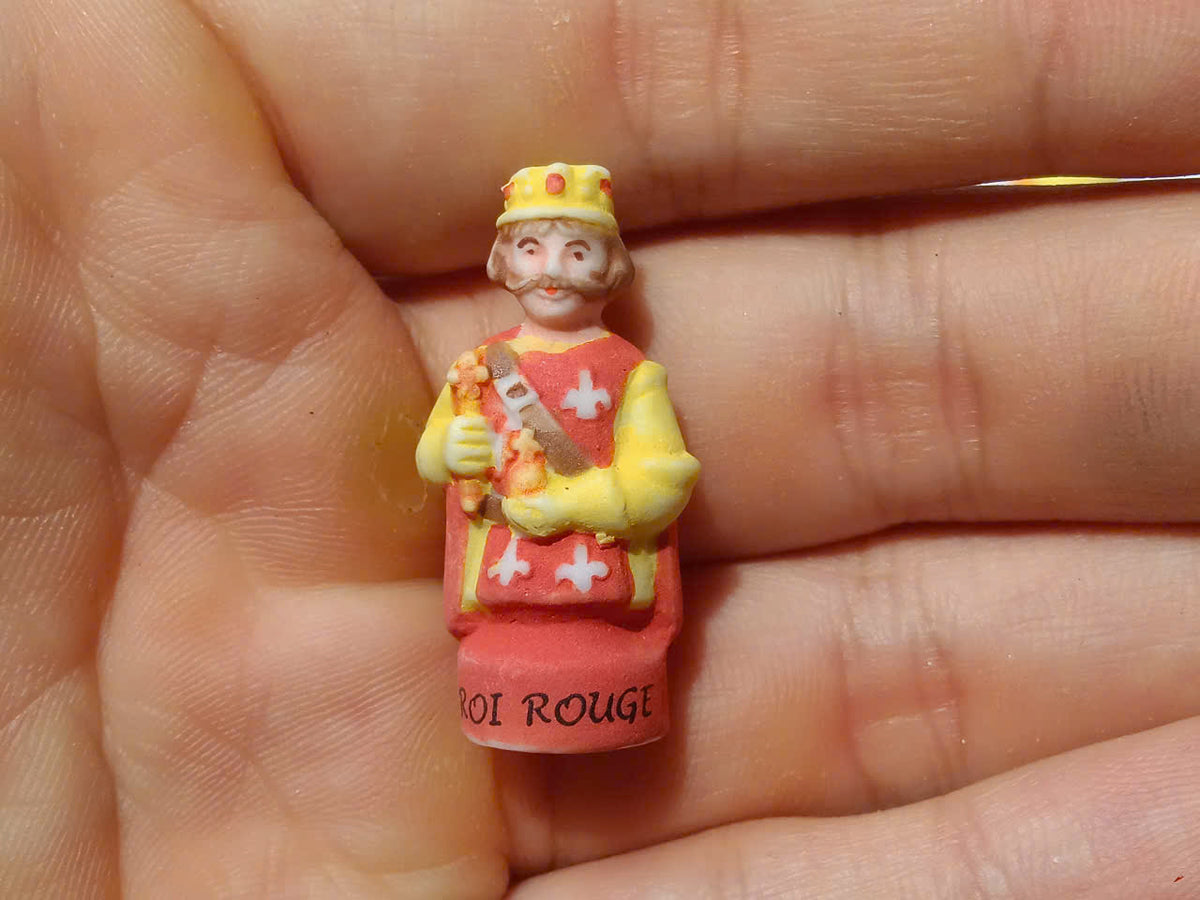French Medieval Chess Fève Set – Hand-Painted Porcelain Miniatures (11 Pieces)