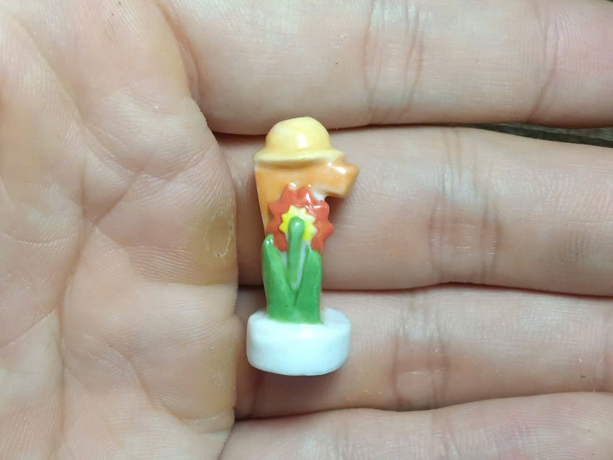 Number Bugs Porcelain Fève – Single Piece | Hand-Painted Insect Numbers Collectible Figurine