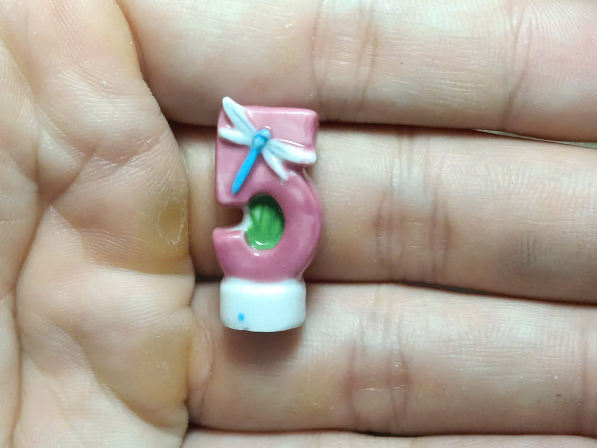 Number Bugs Porcelain Fève – Single Piece | Hand-Painted Insect Numbers Collectible Figurine