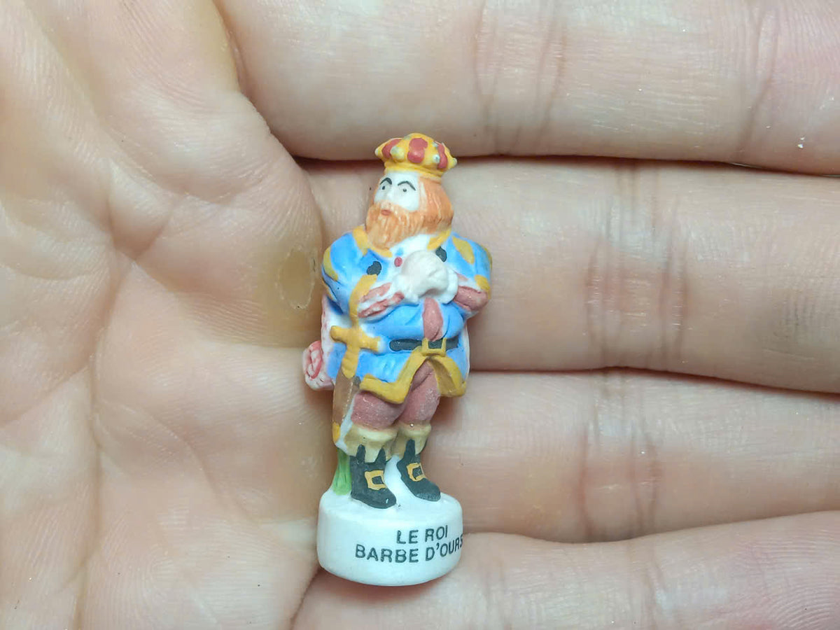 Royal Court & Carnival Porcelain Fève – Single Piece | Hand-Painted French Royalty Figurine