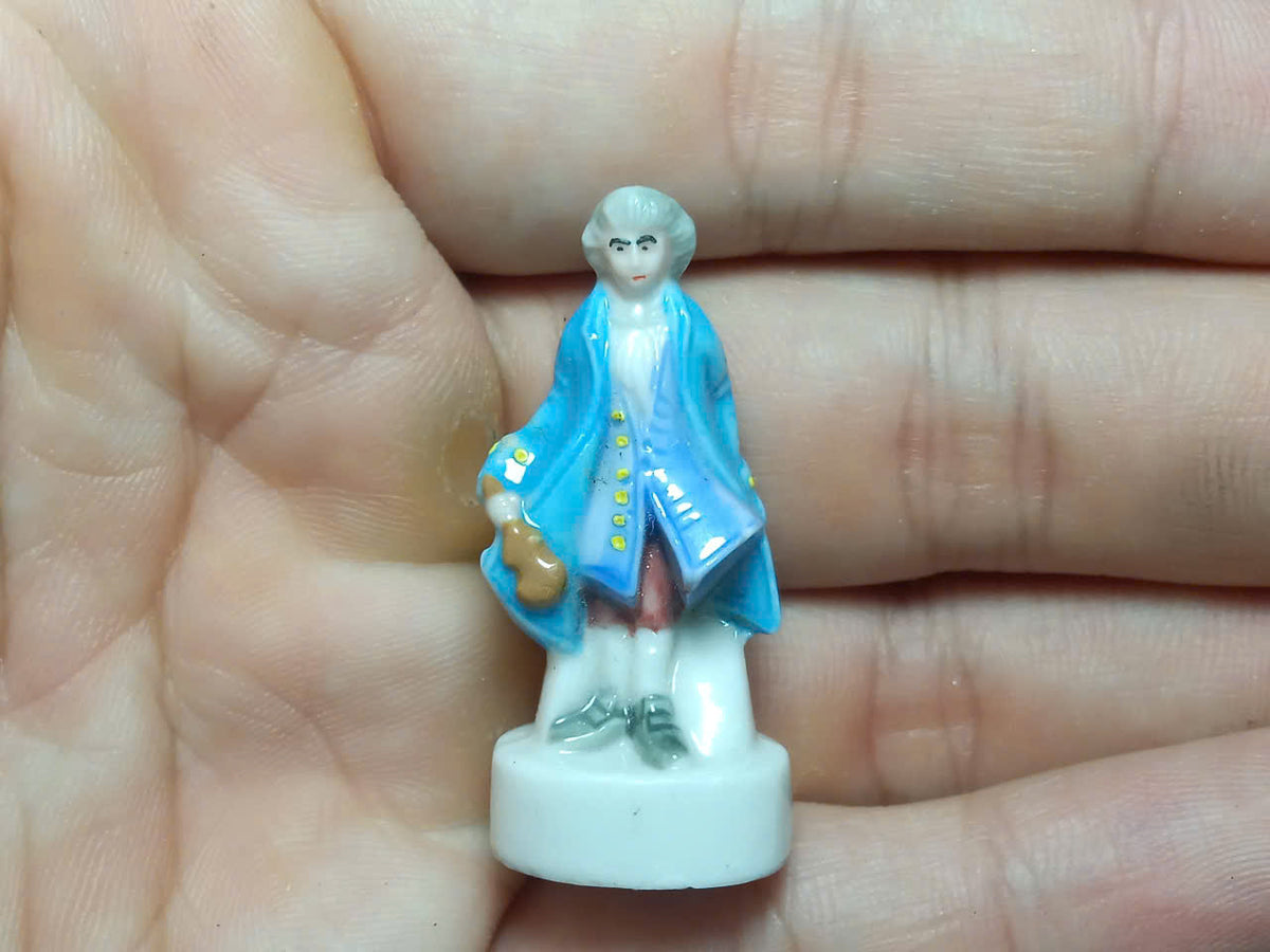 Royal Court & Carnival Porcelain Fève – Single Piece | Hand-Painted French Royalty Figurine