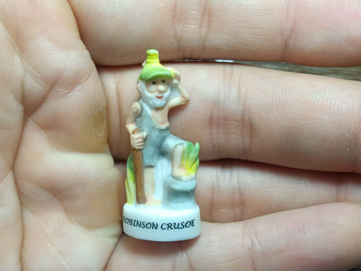 Legendary Heroes & Historical Figures Porcelain Fève – Single Piece | Hand-Painted Collectible Figurine