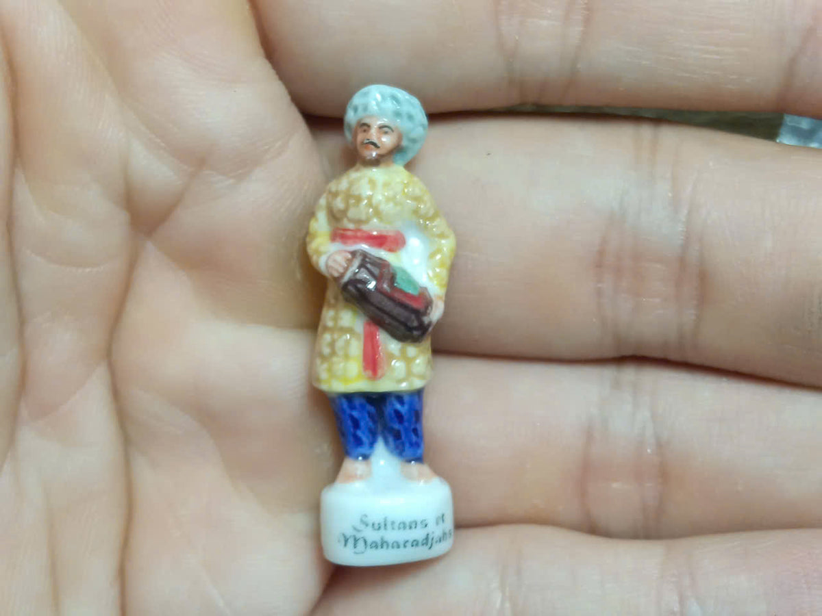 Oriental & Exotic Porcelain Fève – Single Piece | Hand-Painted Collectible Figurine