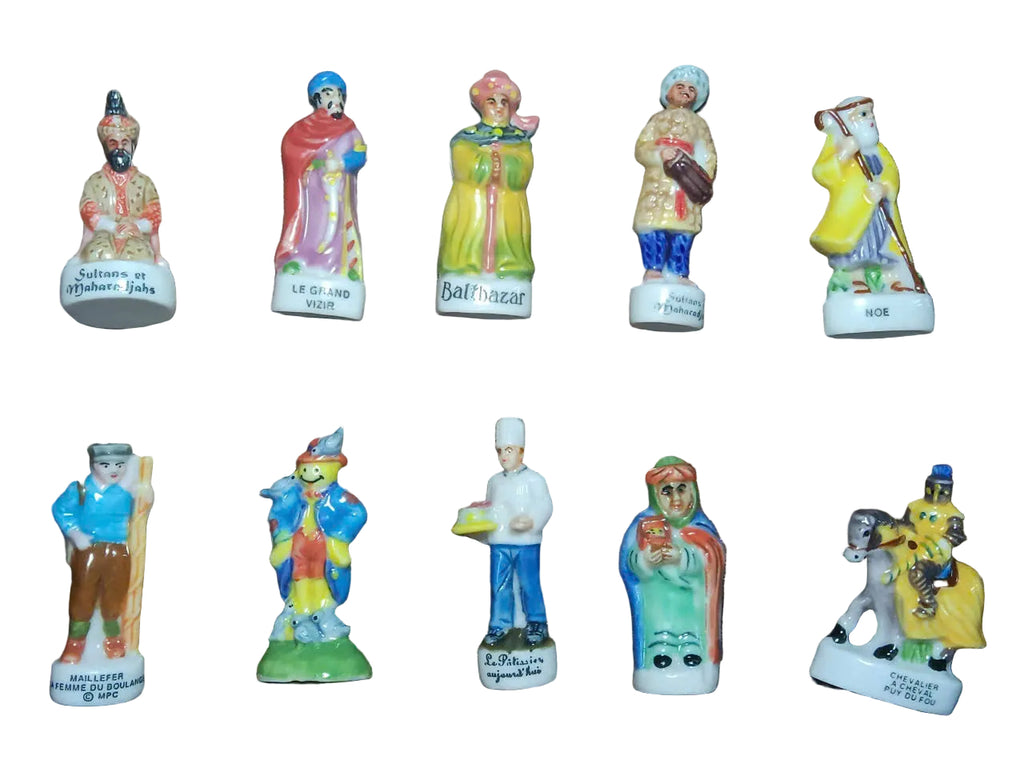 Oriental & Exotic Porcelain Fève – Single Piece | Hand-Painted Collectible Figurine