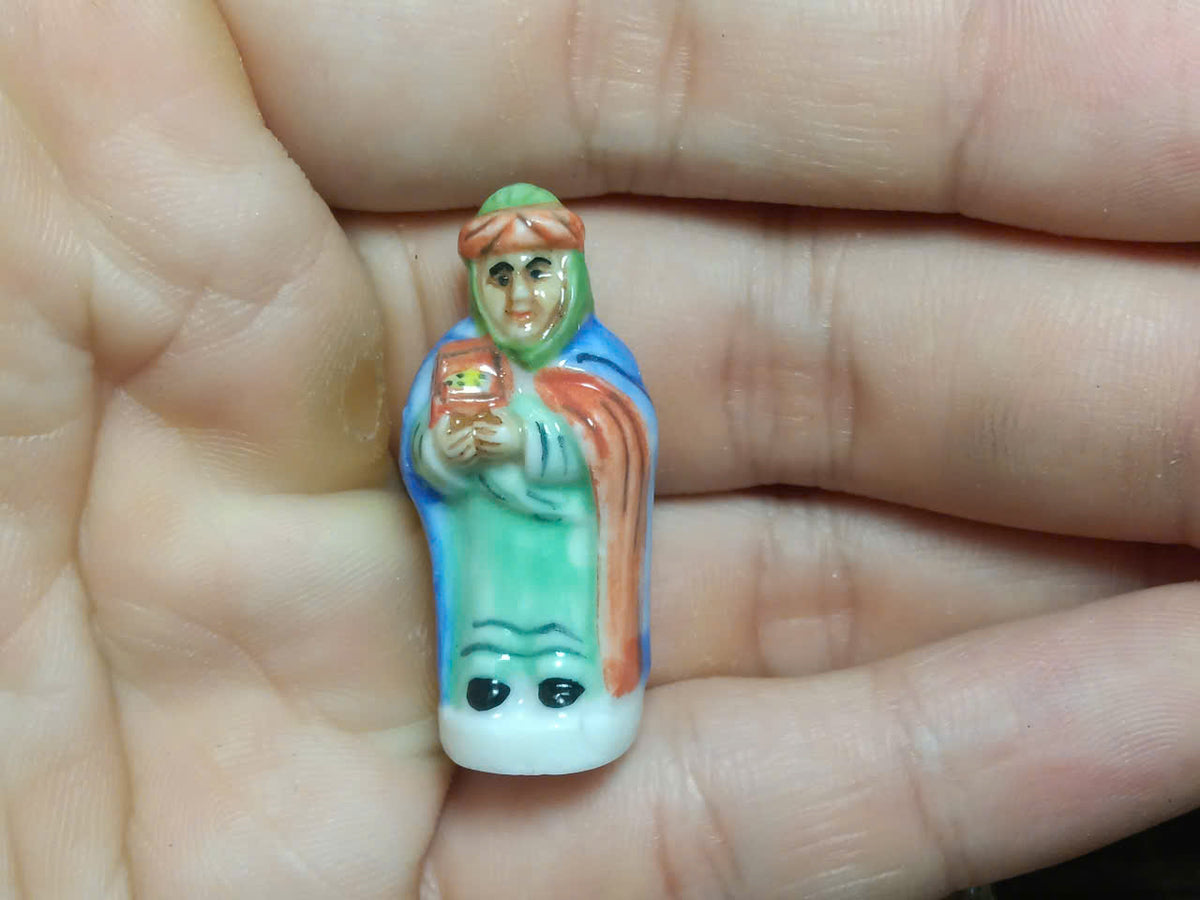 Oriental & Exotic Porcelain Fève – Single Piece | Hand-Painted Collectible Figurine