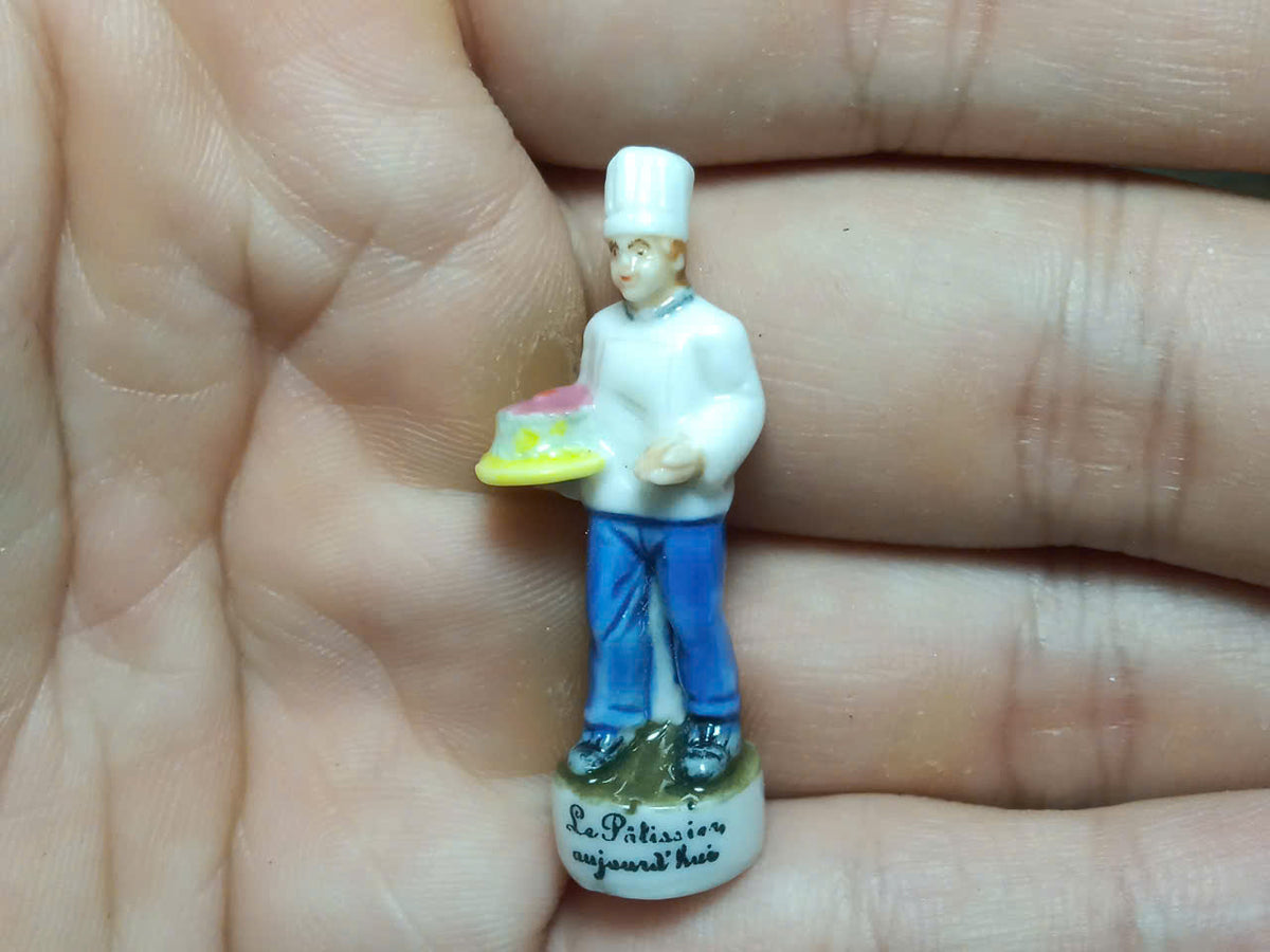 Oriental & Exotic Porcelain Fève – Single Piece | Hand-Painted Collectible Figurine