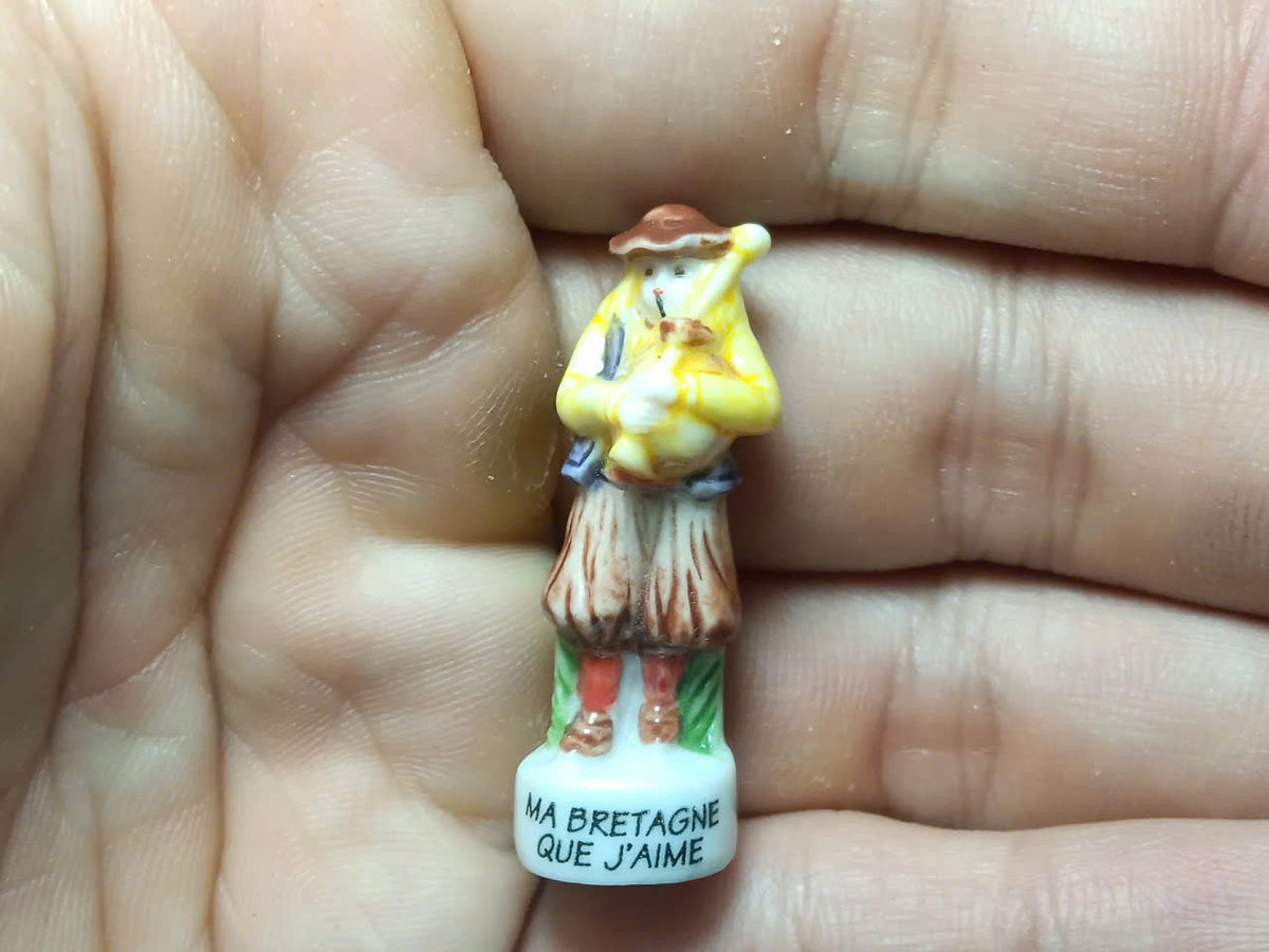 Iconic Women & French Heritage Porcelain Fève – Single Piece | Hand-Painted Collectible Figurine