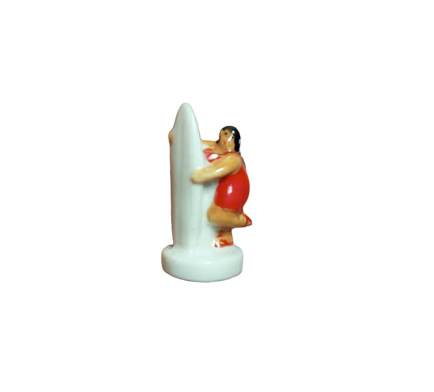 Tahitian Lady Fève Set | Handmade Porcelain Miniature Figurines