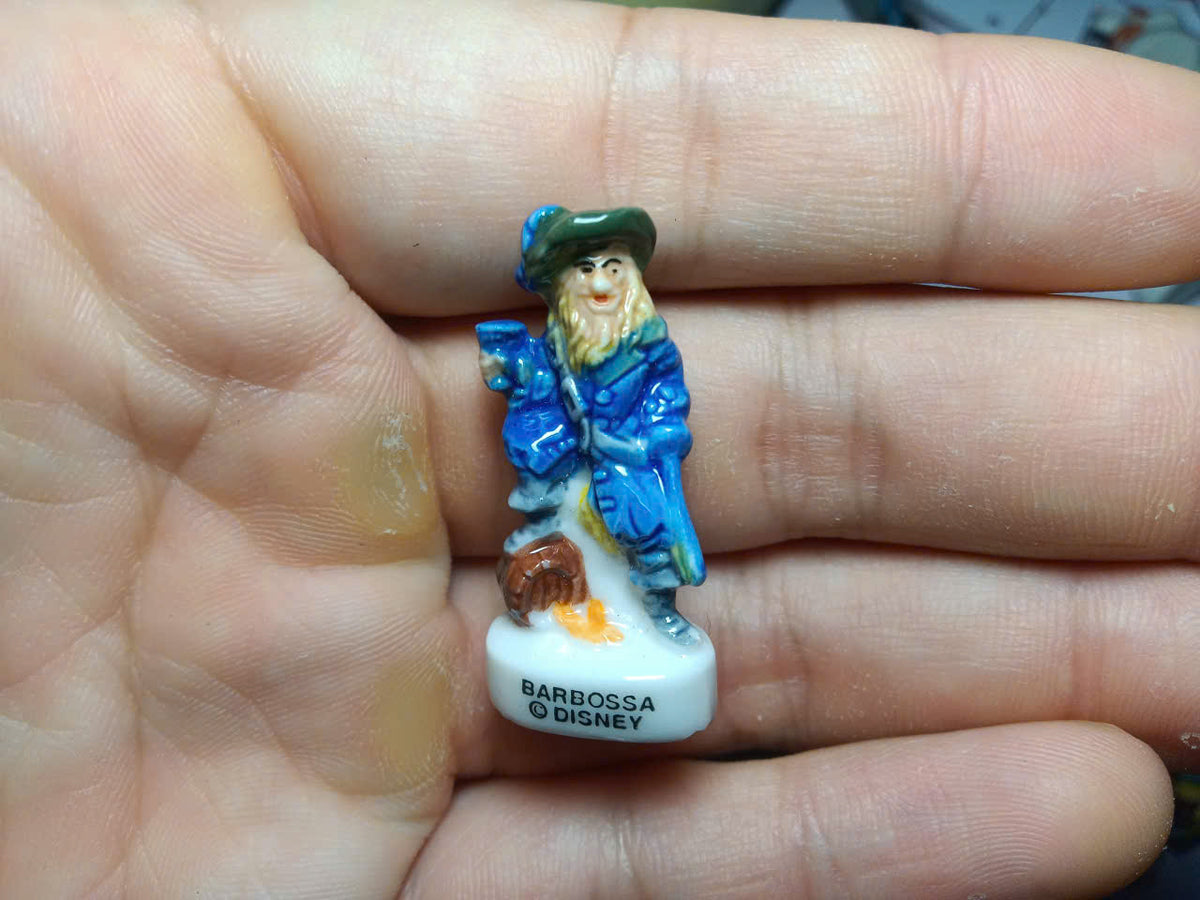 French Disney Pirates of the Caribbean Fève Set – Hand-Painted Porcelain Miniatures (10 Pieces)