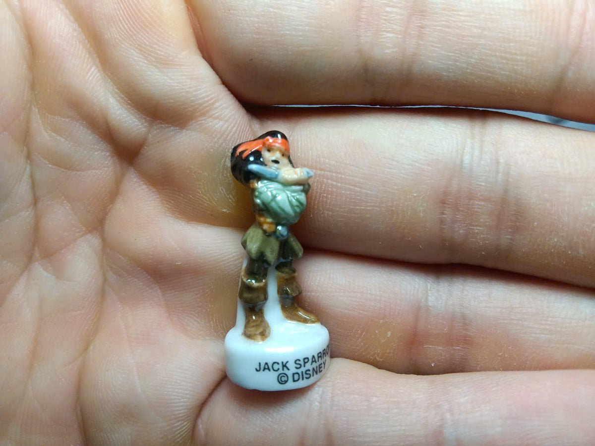 French Disney Pirates of the Caribbean Fève Set – Hand-Painted Porcelain Miniatures (10 Pieces)
