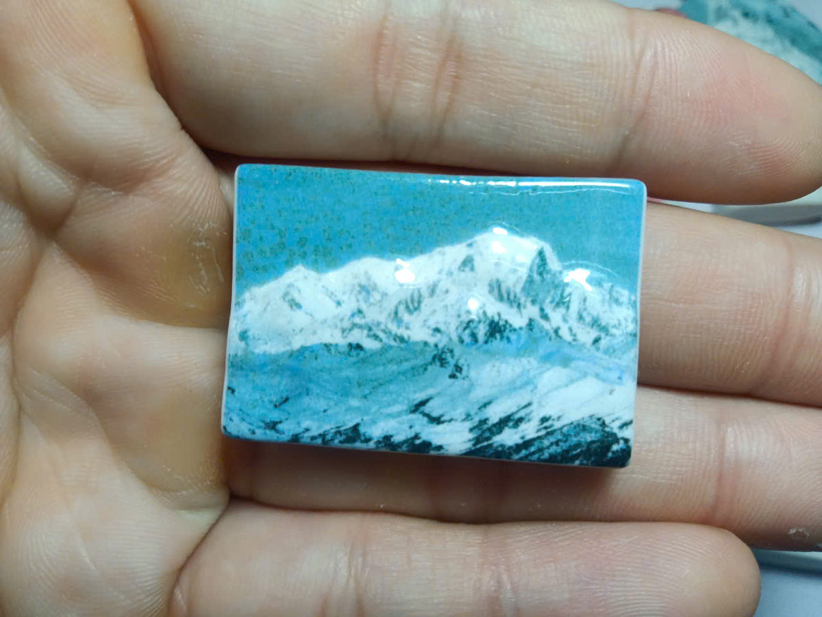 French Landmark Fèves – Rocher de la Vierge & Mont Blanc