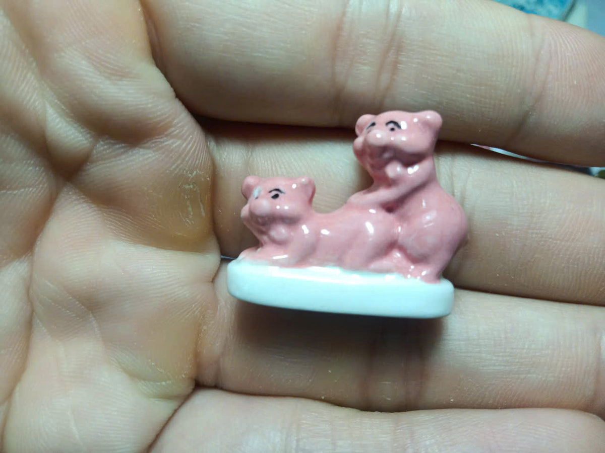 French Pink Pigs Fève Set – 4 Pieces