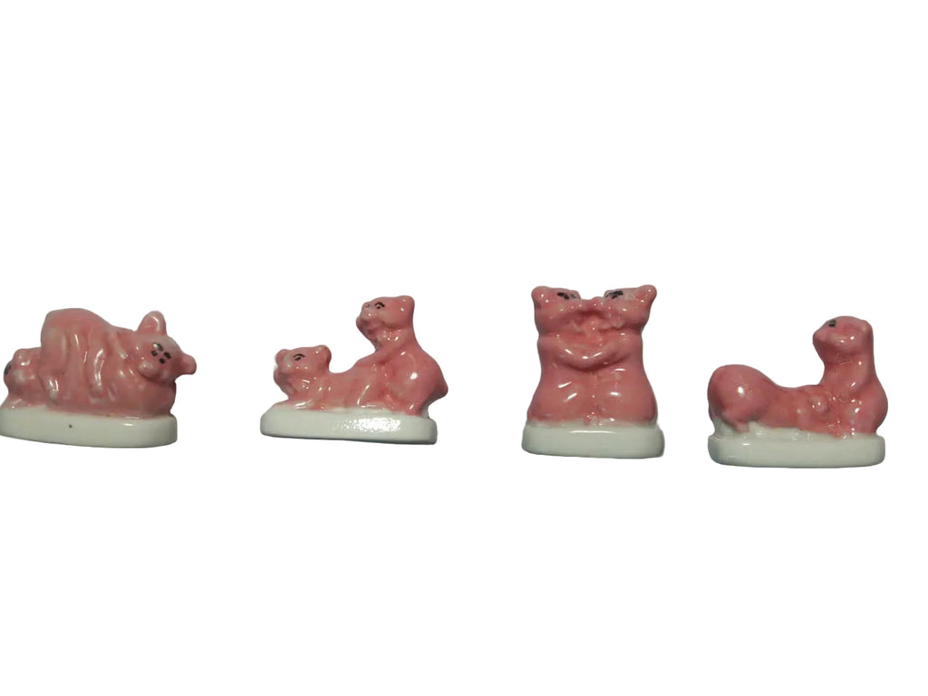 French Pink Pigs Fève Set – 4 Pieces