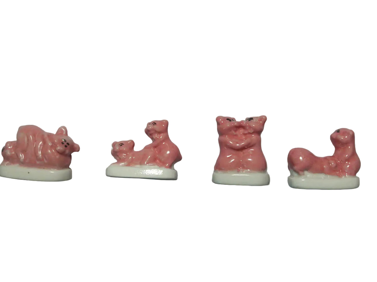 French Pink Pigs Fève Set – 4 Pieces