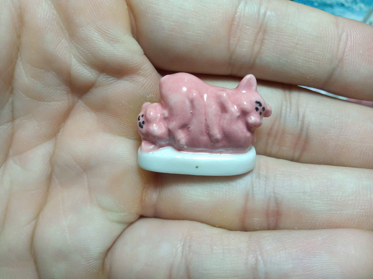 French Pink Pigs Fève Set – 4 Pieces