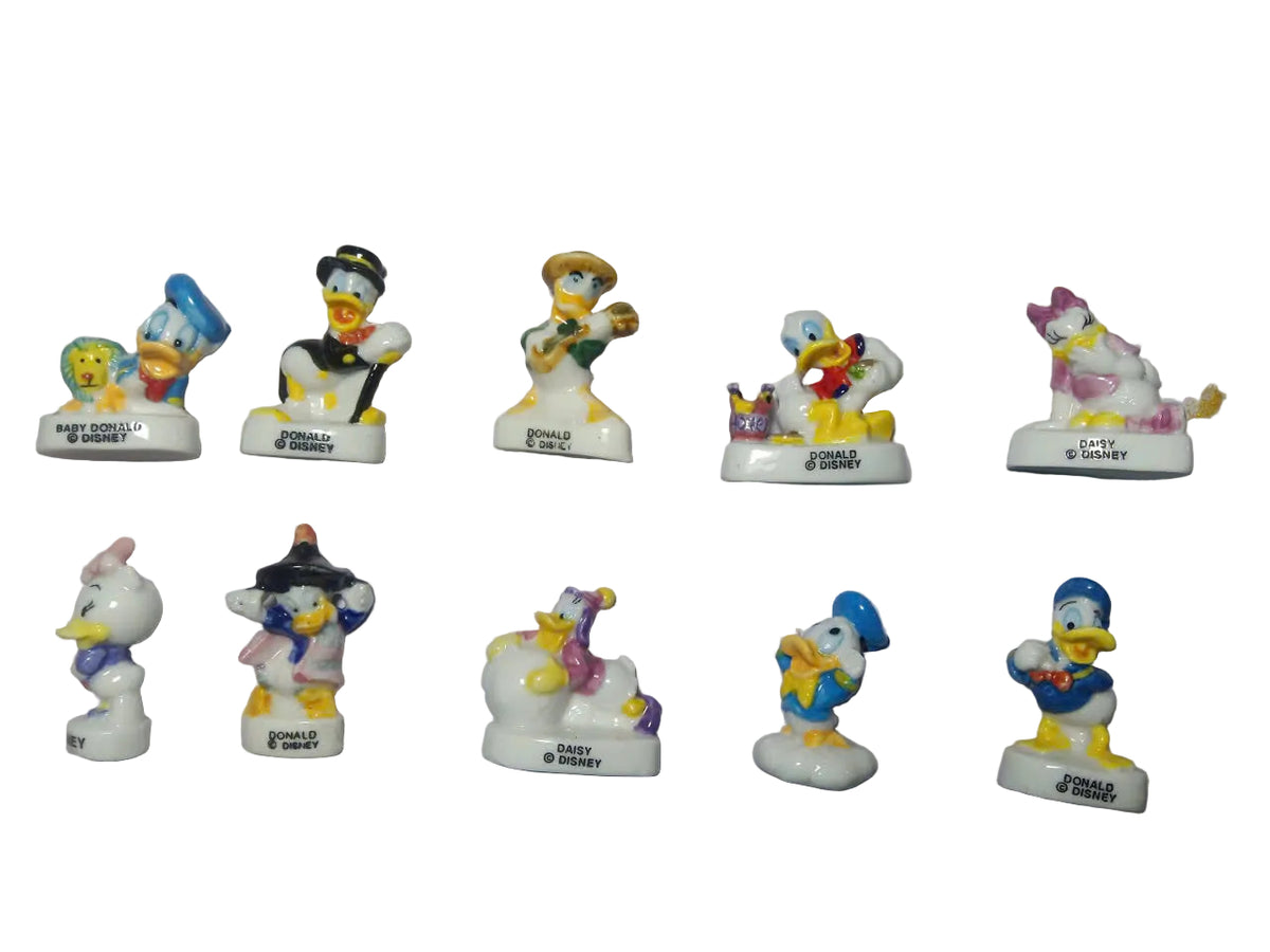 French Disney Donald & Daisy Duck Fève Set – 10 Pieces