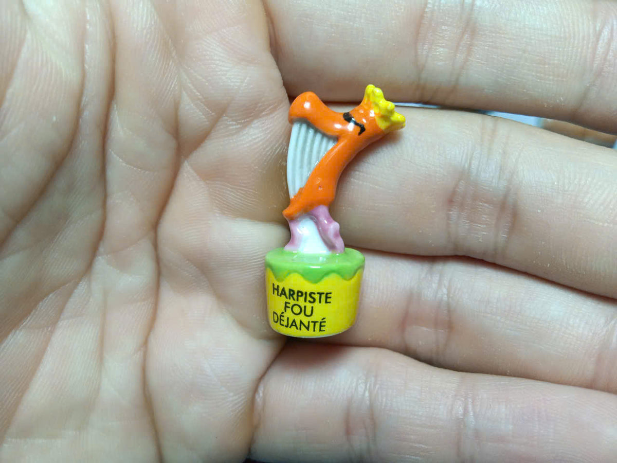 French Les Musiciens Feve Set - Hand-Painted Porcelain Musician Miniatures (8 Pieces)