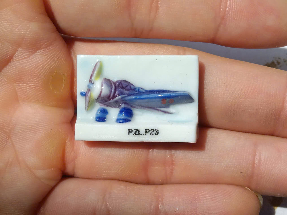 French Historic Aircraft Fève Set – Hand-Painted Porcelain Miniatures (3 Pieces)