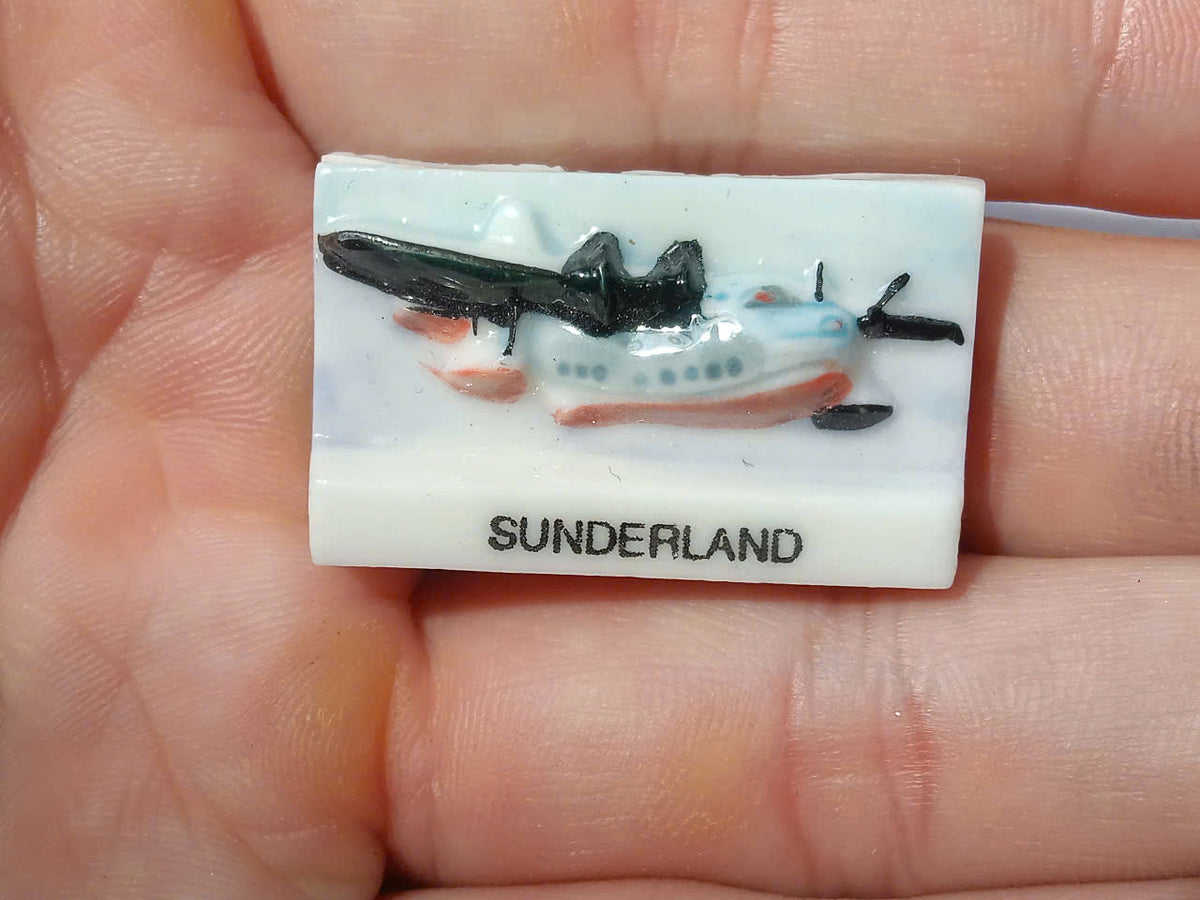 French Historic Aircraft Fève Set – Hand-Painted Porcelain Miniatures (3 Pieces)