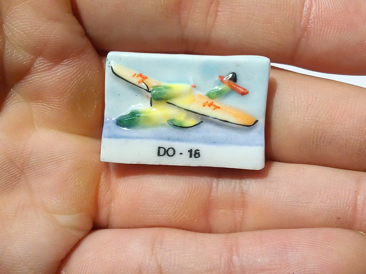French Historic Aircraft Fève Set – Hand-Painted Porcelain Miniatures (3 Pieces)