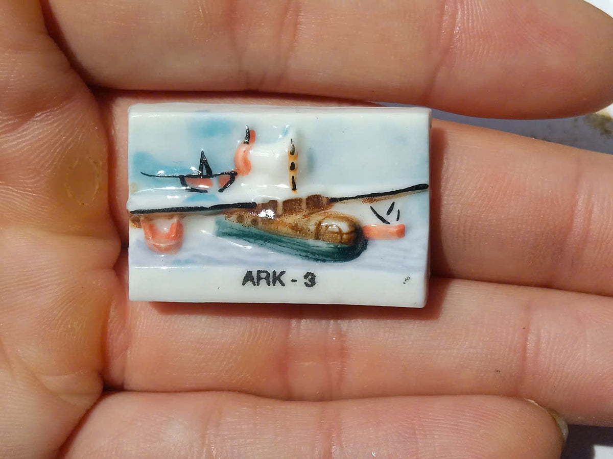 French Historic Aircraft Fève Set – Hand-Painted Porcelain Miniatures (3 Pieces)