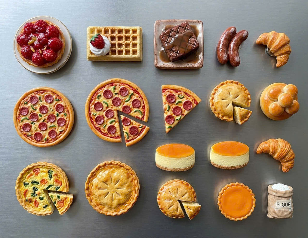 French Food Fève Magnets – Miniature Ceramic Collectibles